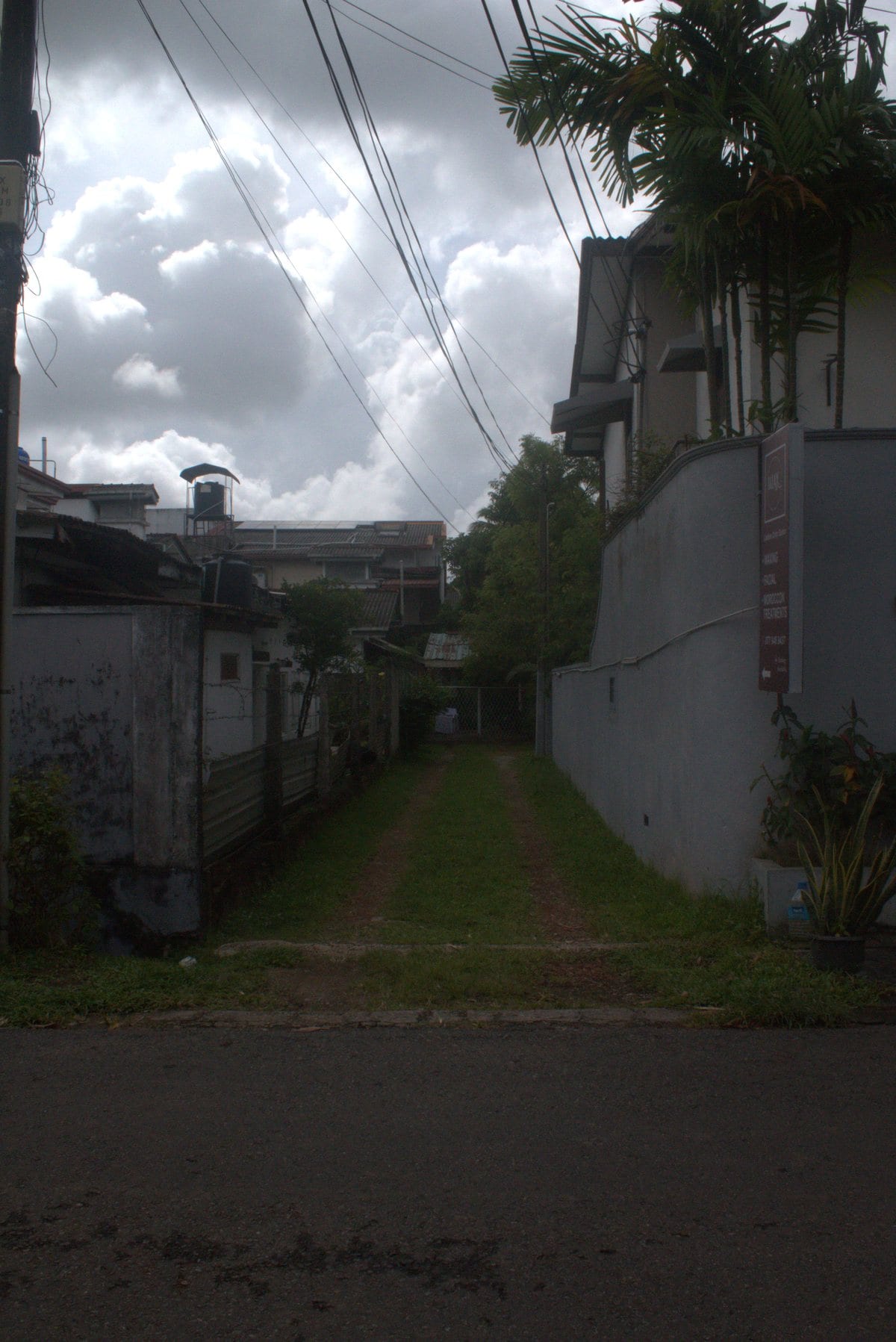 Walkway leading to the private studio entrance